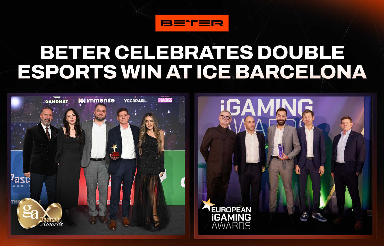 BETER dominates ICE Barcelona 2026 withprestigious double esports award win