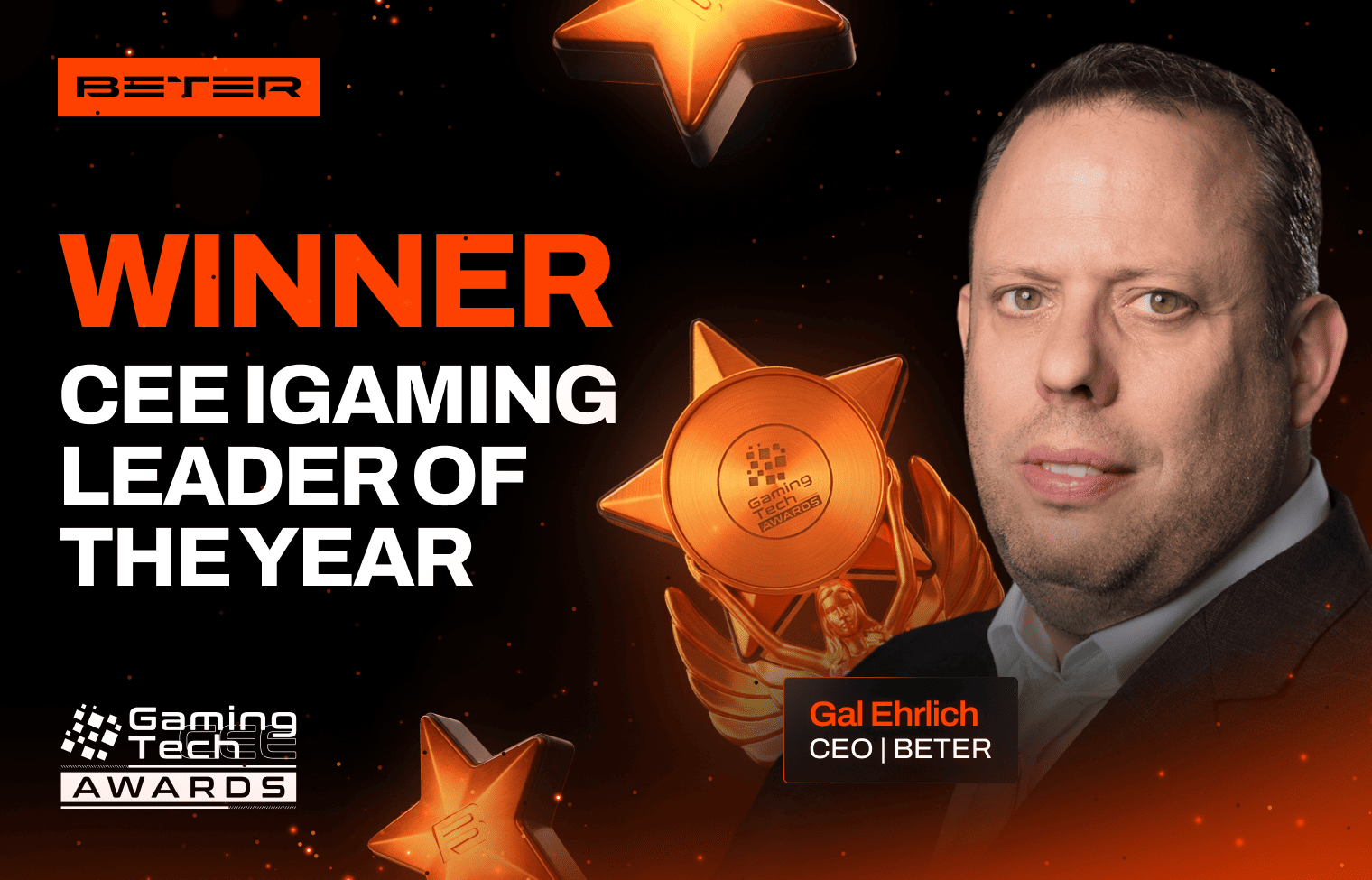 <strong>BETER CEO Gal Ehrlich Wins CEE iGaming Leader of the Year at GamingTECH Awards 2026</strong>