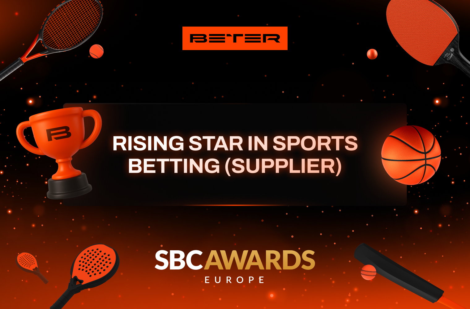 BETER Wins “Rising Star in Sports Betting” at SBC Awards Europe 2025