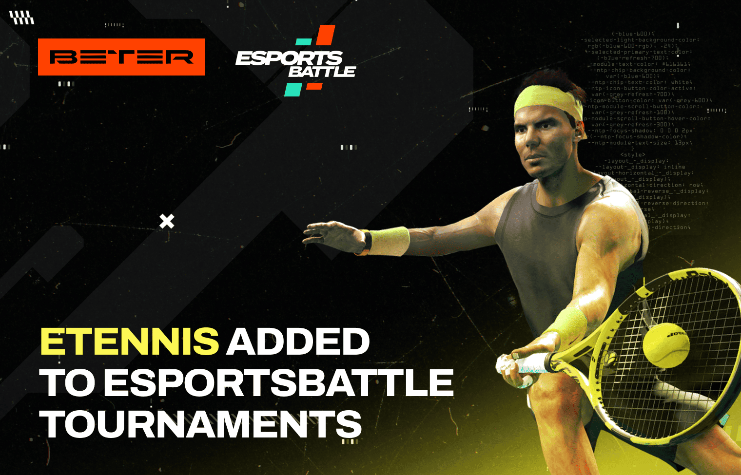 BETER Adds eTennis to ESportsBattle Tournaments