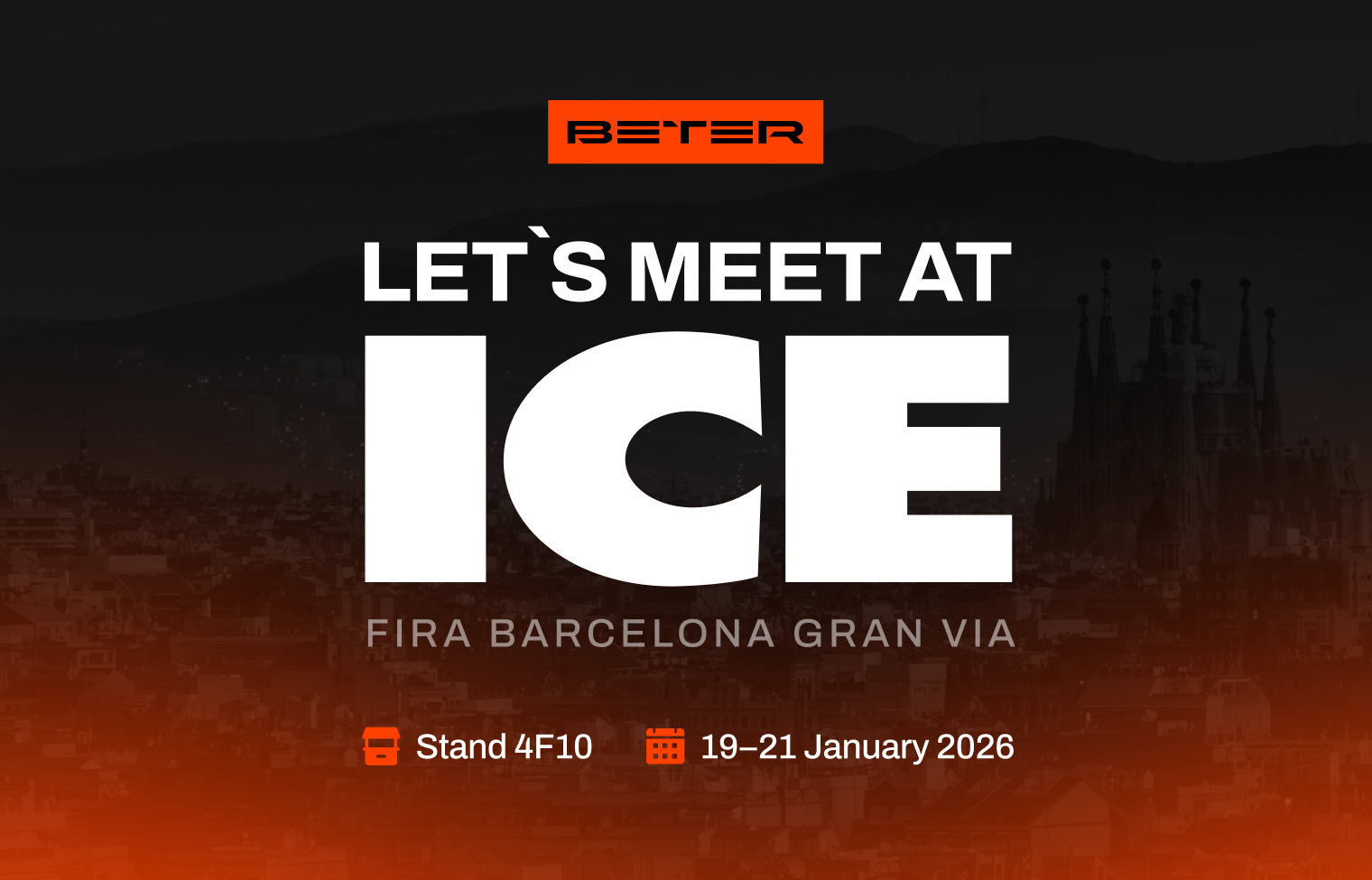 <strong>BETER is heading to ICE Barcelona 2026</strong>