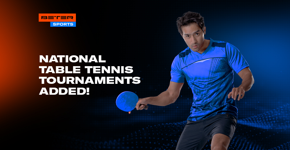 BETER expands its sports portfolio with national table tennis tournaments