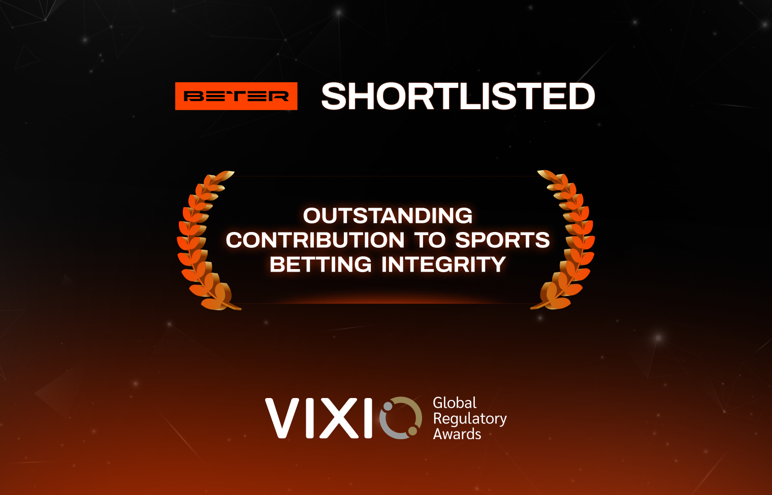 BETER shortlisted for Global Regulatory Awards 2024