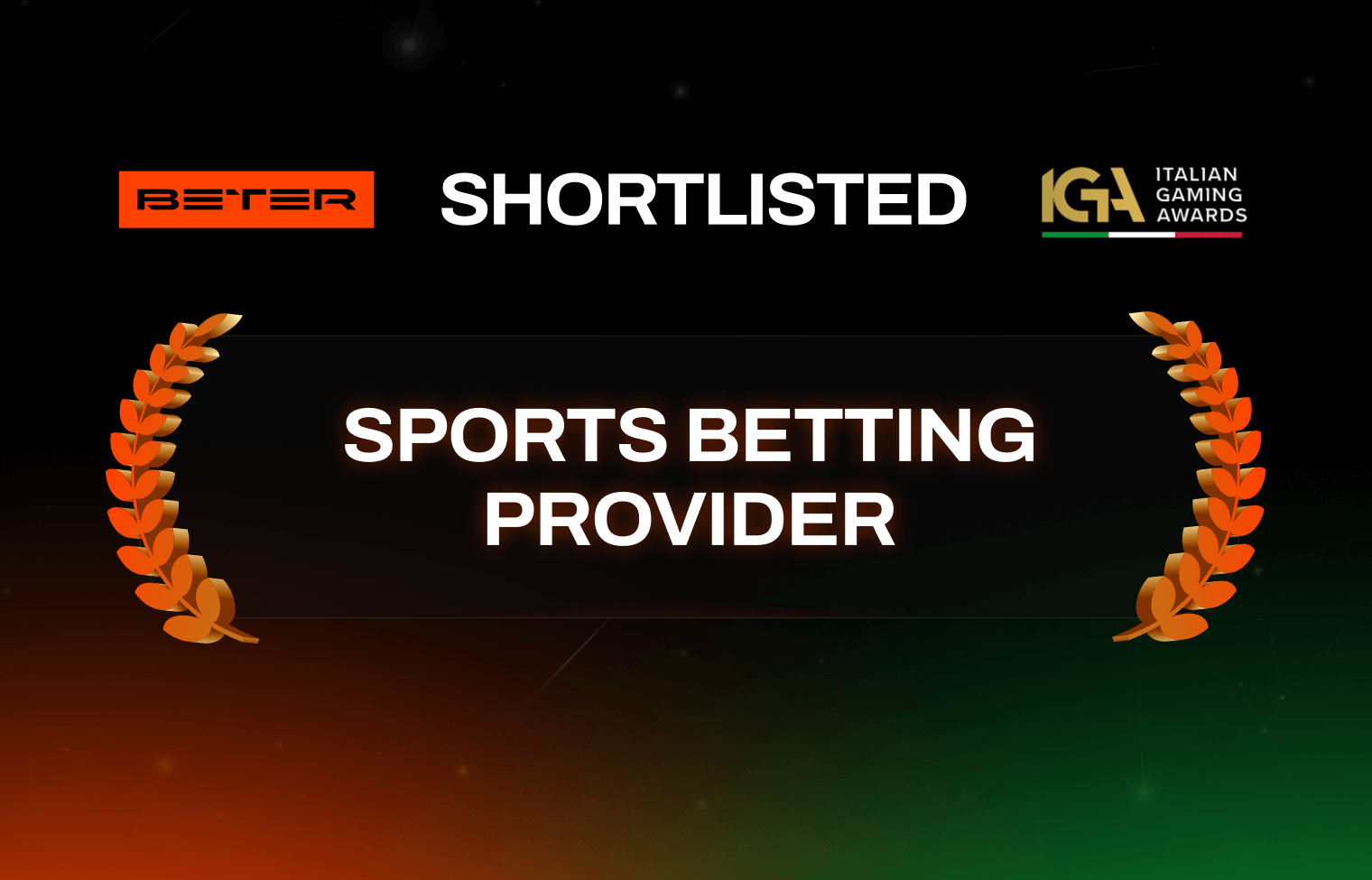 BETER Shortlisted for Sports Betting Provider of the Year at the Italian Gaming Awards 2025