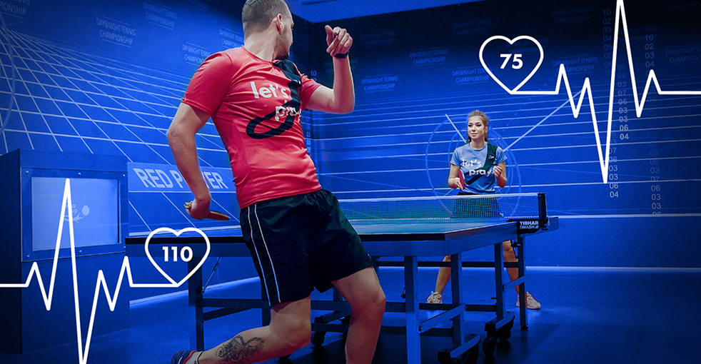 BETER is implementing heart rate monitors to table tennis streams