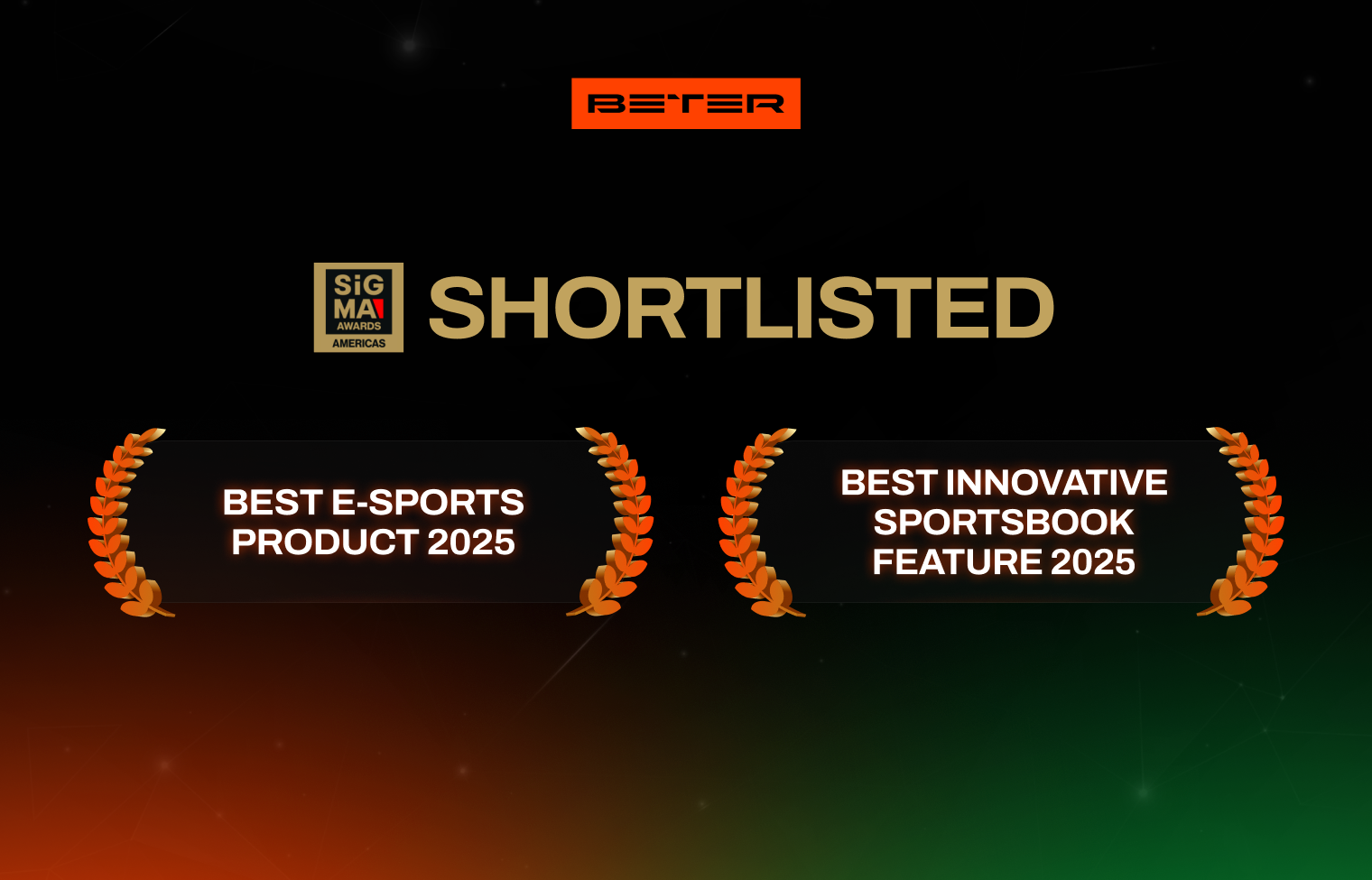 BETER Shortlisted in 2 Categories at SiGMA Americas Awards 2025