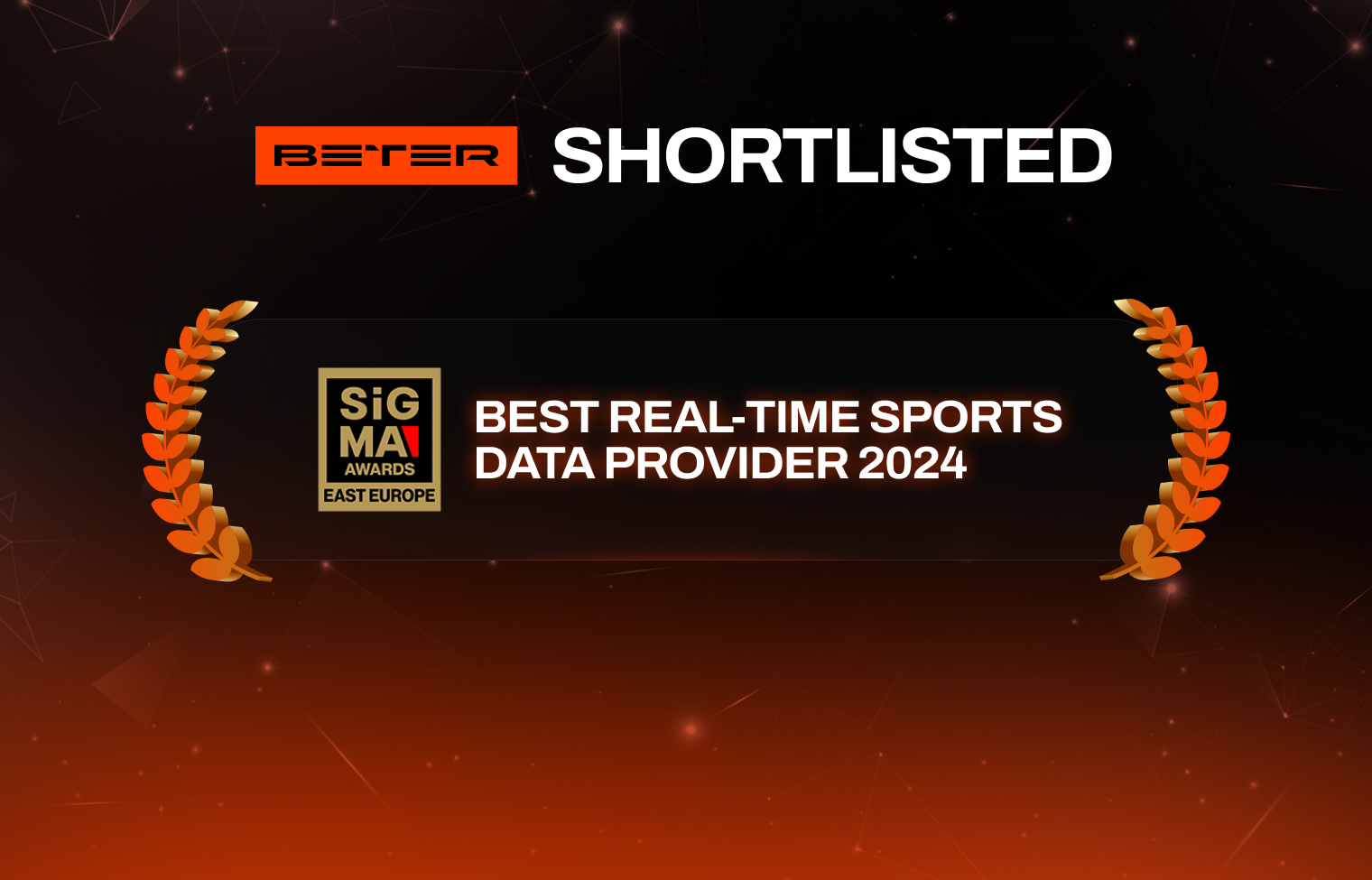BETER shortlisted for Best Real-Time Sports Data Provider at SiGMA Awards East Europe