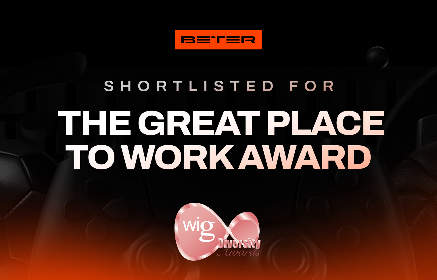 BETER shortlisted for Women in Gaming Diversity Awards