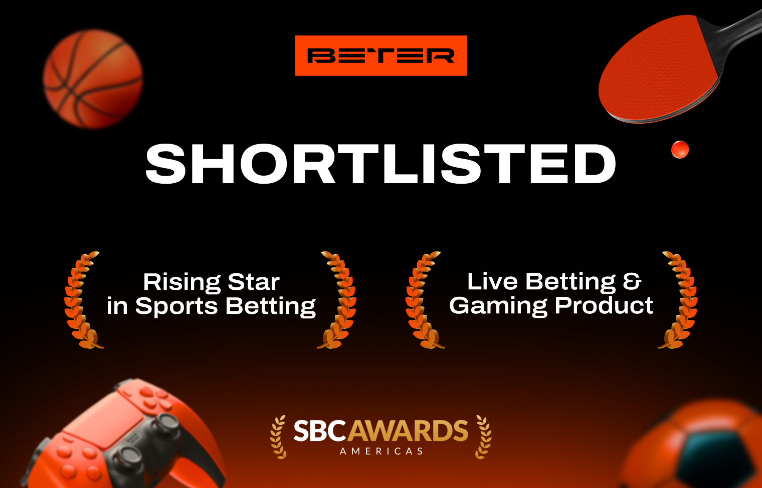 BETER shortlisted in two categories at SBC Awards Americas 2026 ahead of SBC Summit Americas in Fort Lauderdale