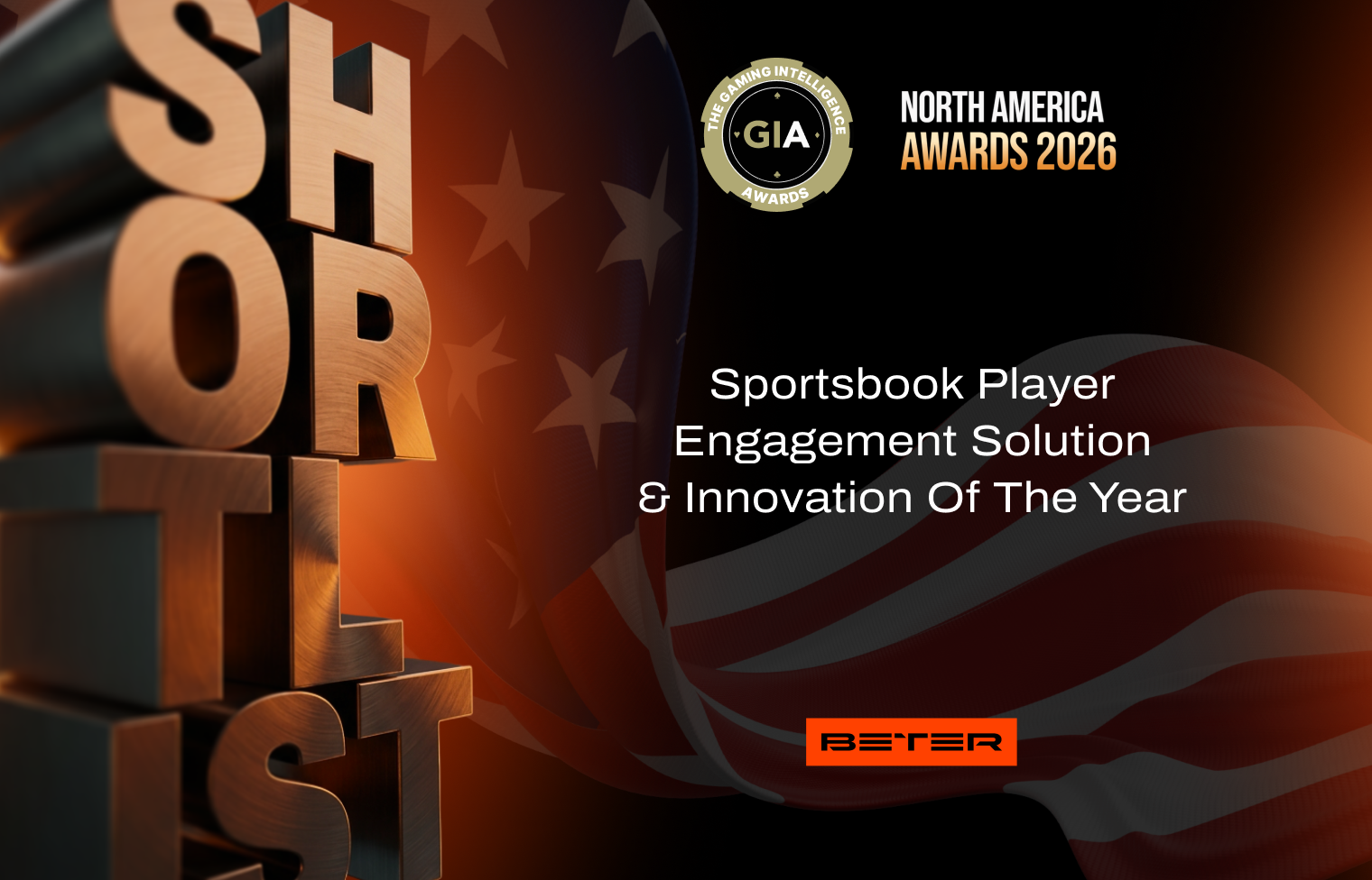 BETER shortlisted at Gaming Intelligence Awards 2026